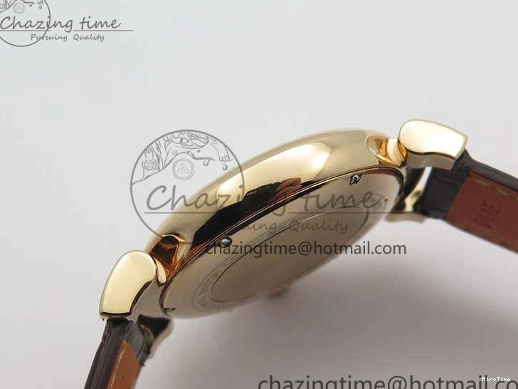 MIROTIME 0722 Neat Da Vinci IW356601 RG MKF 1:1 Best Edition White Dial On Brown Leather Strap A 7230